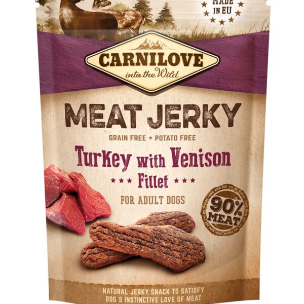 Carnilove Meat Jerky Λιχουδιές Σκύλου με Γαλοπούλα και Ελάφι 100gr