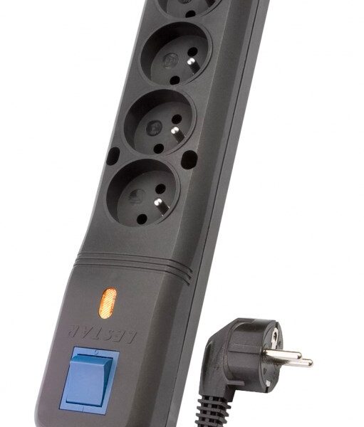 Lestar Πολύπριζο Ασφαλείας 5 Θέσεων με Διακόπτη και Καλώδιο 5m