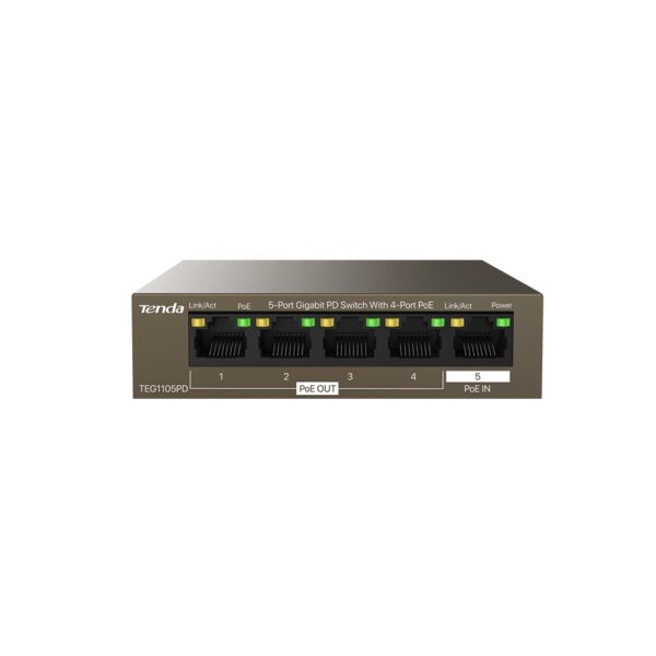 Tenda TEG1105PD Unmanaged L2 PoE+