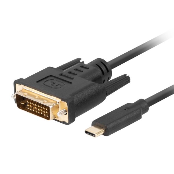Lanberg USB 2.0 USB-C male - DVI-D 1.8m (CA-CMDV-10CU-0018-BK)