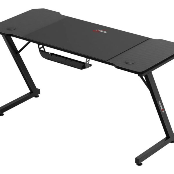 Γραφείο Gaming με Ρυθμιζόμενο Ύψος 140x60x74εκ. Black