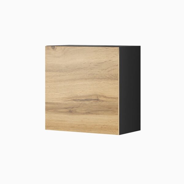 Cama square cabinet VIGO 50/50/30 black/wotan oak