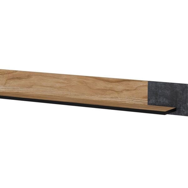 Ράφι Τοίχου 130x20x15εκ. Oak/concrete