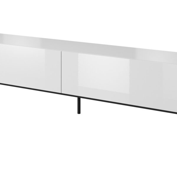 Έπιπλο Τηλεόρασης Μεταλλικό Rtv Slide Gloss White Μ200xΠ40xΥ50cm