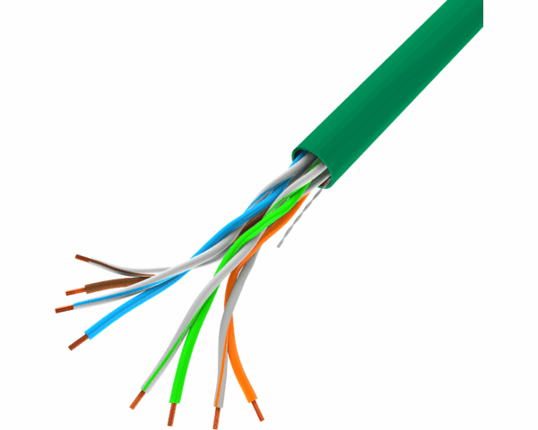 Lanberg Άκαμπτο Cat.5e Καλώδιο Δικτύου Ethernet 305m Πράσινο