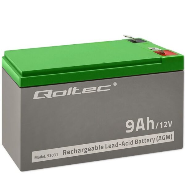 Qoltec με Χωρητικότητα 9Ah και Τάση 12V 53031 1τμχ
