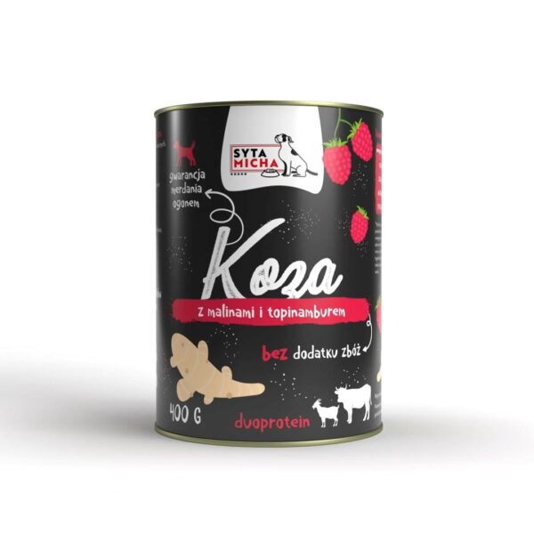 SYTA MICHA Goat with raspberries and Jerusalem artichoke - wet dog food - 400g