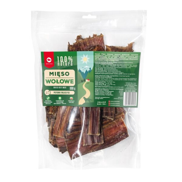 Maced 100% Nature Λιχουδιές Σκύλου με Βοδινό 500gr