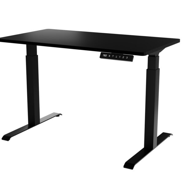 Γραφείο Gaming με Ρυθμιζόμενο Ύψος 121x67x72εκ. Black