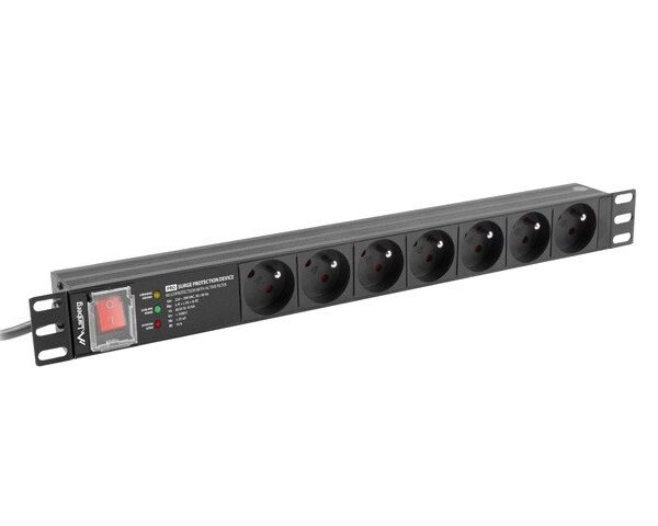 Lanberg Πολύπριζο Rack 19" 1U 16A