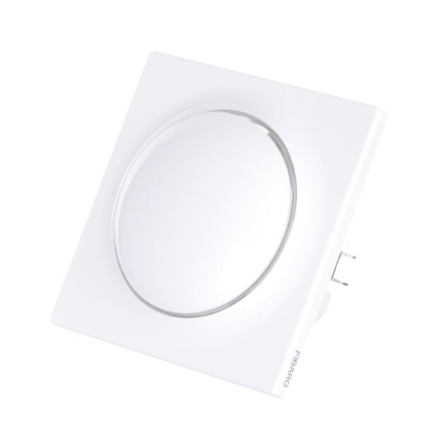 Fibaro Walli Χωνευτός Διακόπτης Τοίχου Φωτισμού Μονός με Πλαίσιο Λευκός
