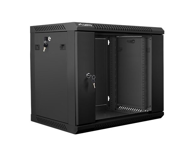 Lanberg Επιτοίχια Καμπίνα Rack 9U 60x45x51.23cm Μαύρο WF01-6409-10B