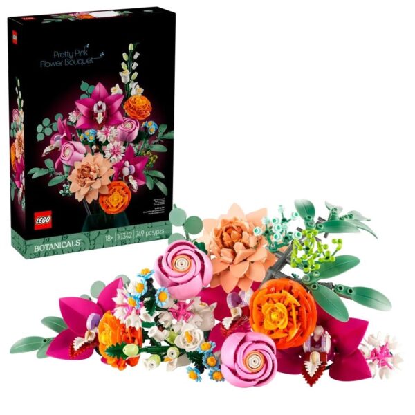 Lego Botanical Collection Pretty Pink Flower Bouquet για 18+ Ετών 749τμχ