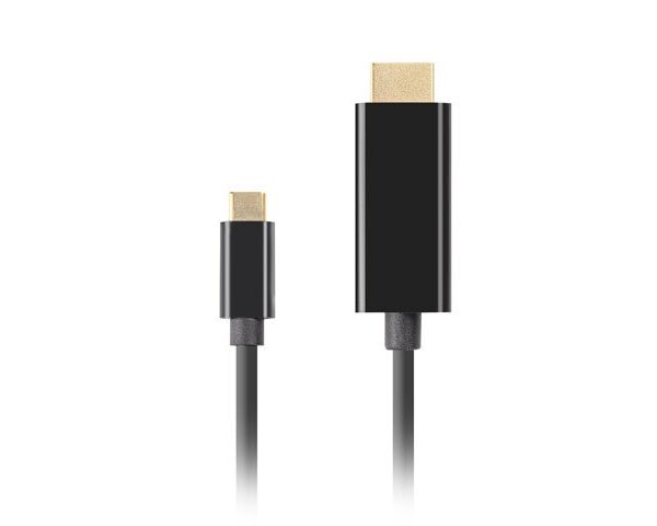 Lanberg HDMI male - USB-C male 1m Μαύρο (CA-CMHD-10CU-0010-BK)