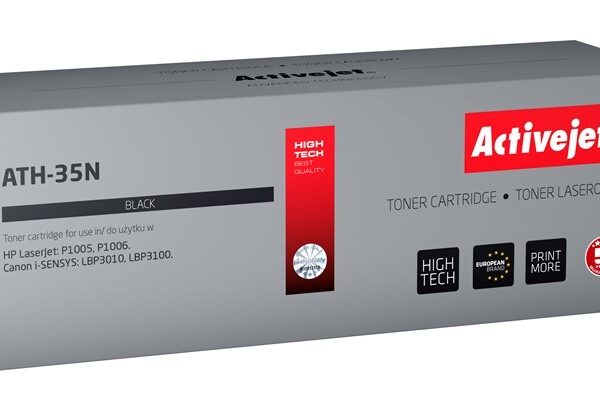 Active Jet Συμβατό Toner για Laser Εκτυπωτή Canon CRG-712 1800 Σελίδων Μαύρο