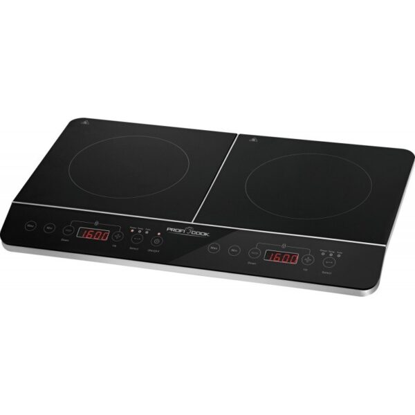 Profi Cook PC-DKI 1067 Επιτραπέζια Εστία Επαγωγική Διπλή Μαύρη