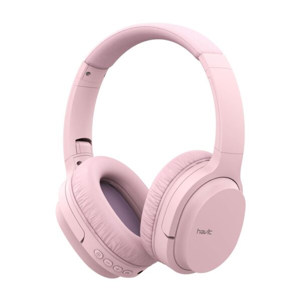 Havit I62 Bluetooth / 3.5mm με 8 ώρες Λειτουργίας Ροζ