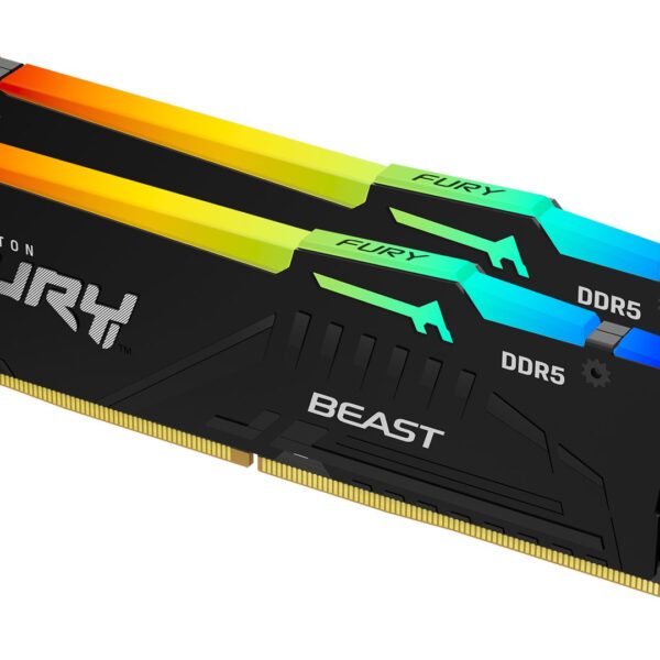 Kingston Technology FURY Beast 32GB 5200MT/s DDR5 CL40 DIMM (Kit of 2) RGB
