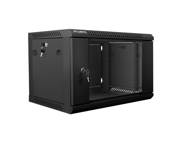 Lanberg Επιτοίχια Καμπίνα Rack 6U 60x45x37.9cm Μαύρο WF01-6406-10B