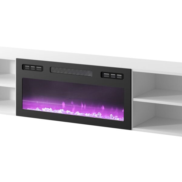 Έπιπλο Τηλεόρασης Ξύλινο White + black Μ180xΠ33xΥ39cm