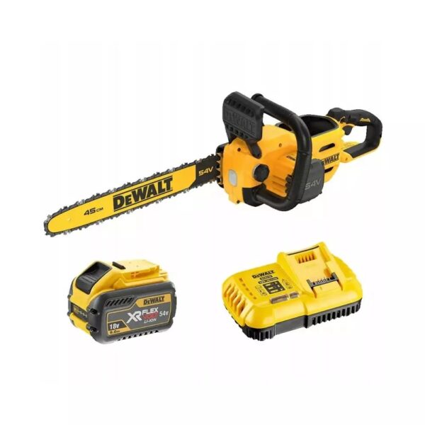 Dewalt Αλυσοπρίονο Μπαταρίας 1x9Ah Brushless 54V 5kg με Λάμα 45cm