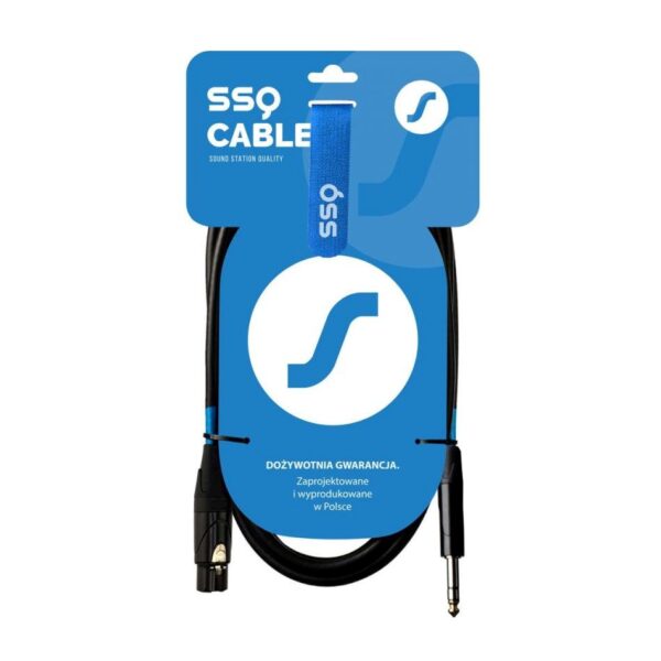 Sound Station Quality (SSQ) Cable XLR male - XLR male Μαύρο 1m (SS-2060)