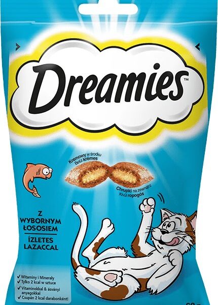 Purina Dreamies Λιχουδιές Σνακ με Σολομό Salmon για Ενήλικες Γάτες 60gr