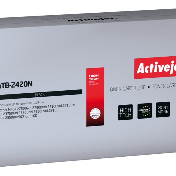 Active Jet Συμβατό Toner για Laser Εκτυπωτή Brother TN-2420A 3000 Σελίδων Μαύρο