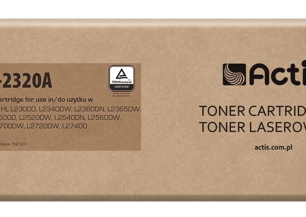 Actis Συμβατό Toner για Laser Εκτυπωτή Brother TN-2320 2600 Σελίδων Μαύρο