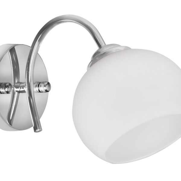 Activejet Classic single wall lamp - IRMA nickel E27 for the living room