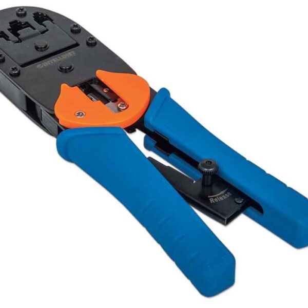 Intellinet Universal Modular Plug Crimping Tool, For RJ45, RJ12 and RJ11 modular plugs