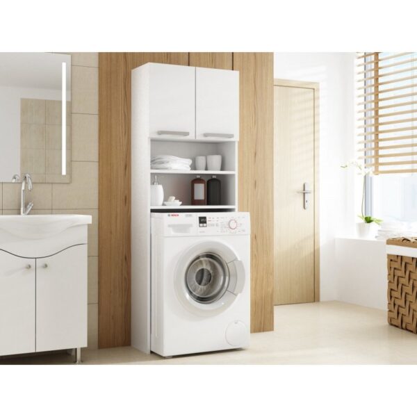 Topeshop Pralka Pola Ντουλάπι Μπάνιου Πλυντηρίου Μ64xΒ30xΥ183cm White