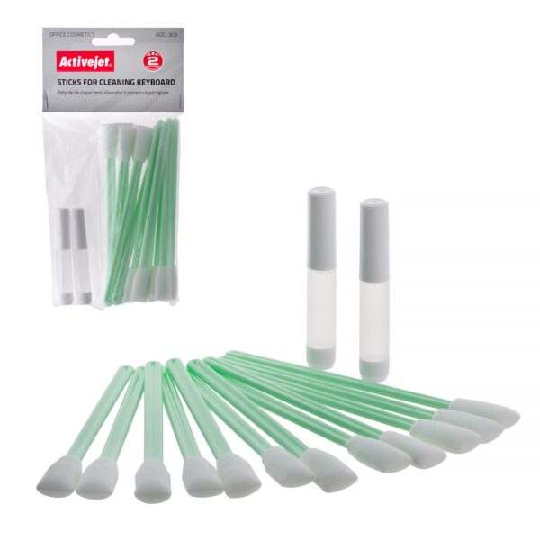 Active Jet sticks for cleaning keyboards (12 pcs) with liquid