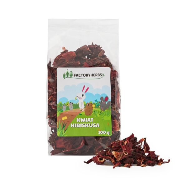 Factory Herbs Hibiscus Flower Treat Rodents Rabbits 100g