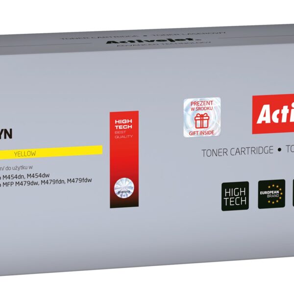 Active Jet Συμβατό Toner για Laser Εκτυπωτή HP 415A 2100 Σελίδων Κίτρινο με Chip