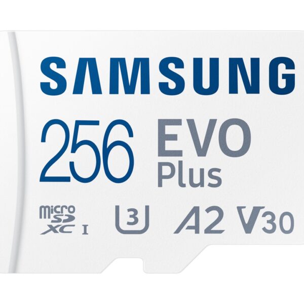 Samsung Evo Plus (2024) microSDXC 256GB Class 10 U3 V30 A2 UHS-I