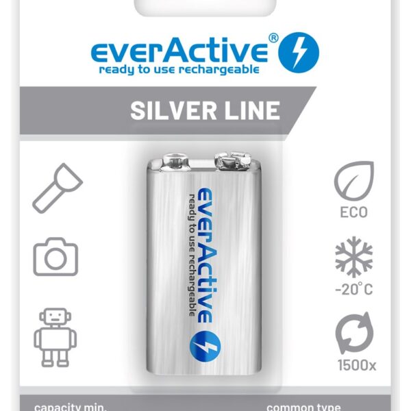 everActive Silver Line 9V 250mAh 1τμχ