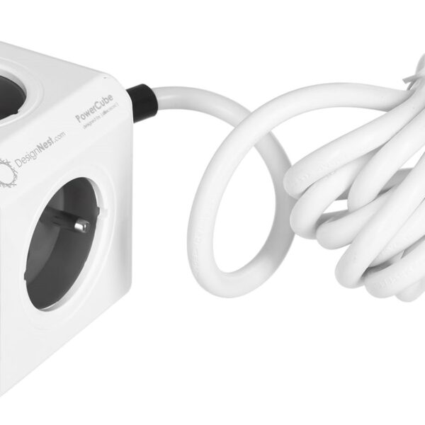 Allocacoc Extended PowerCube 5 Θέσεων με Καλώδιο 1.5m Γκρι