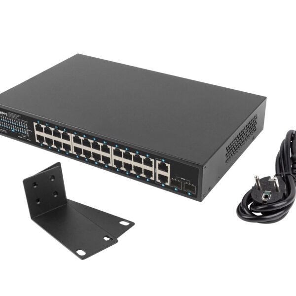Lanberg RSGE-24P-2GE-2S-360 Unmanaged L2 PoE+