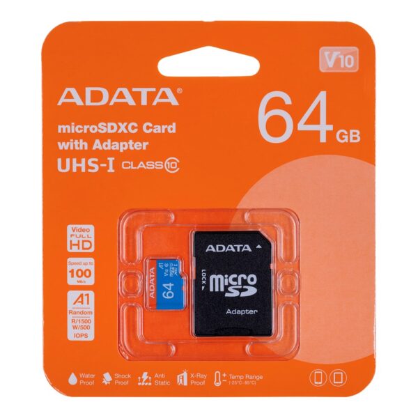 Adata Premier microSDXC 64GB Class 10 U1 V10 A1 UHS-I