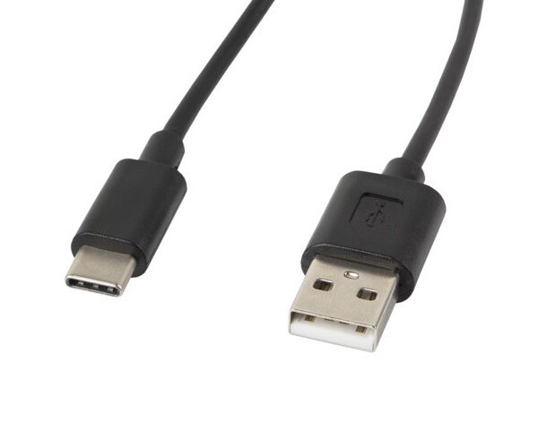 Lanberg USB 2.0 USB-C male - USB-A 36W 1.8m (CA-USBO-10CC-0018-BK)