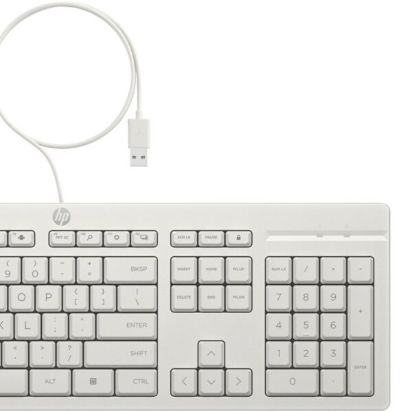 HP 225 Wired Mouse and Keyboard Combo White