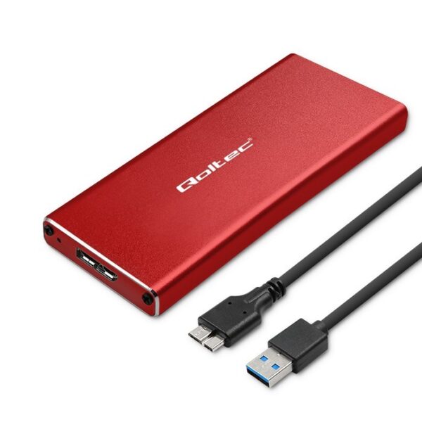 Qoltec Θήκη για Σκληρό Δίσκο M.2 SATA III με σύνδεση USB 3.0 σε χρώμα