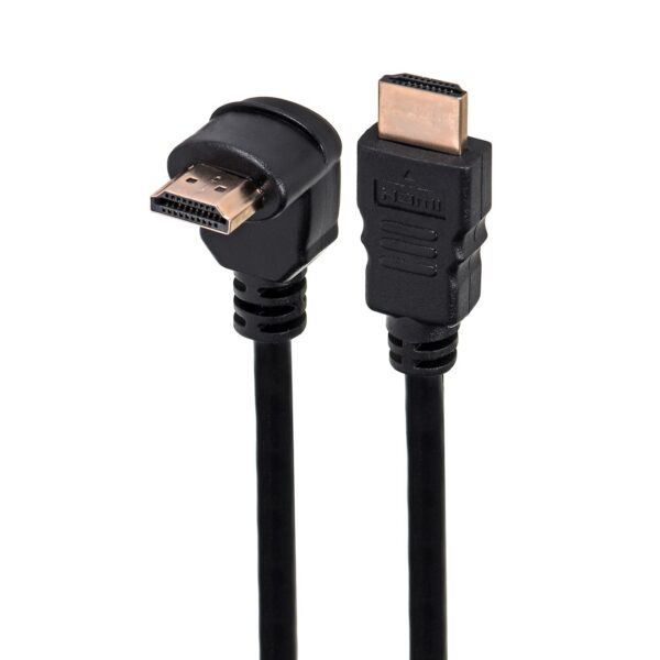 Savio HDMI 2.0 Angle (90°) HDMI male - HDMI male 1.5m Μαύρο (CL-108)