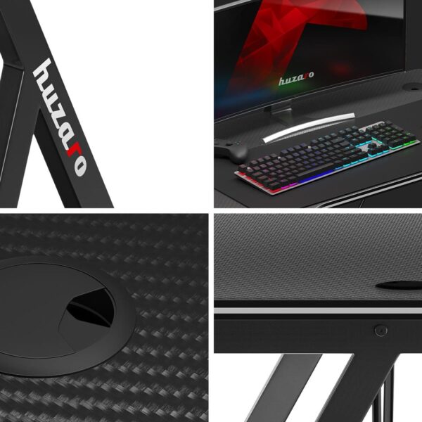 Γραφείο Gaming Hero 1.4 100x50x75εκ. Black