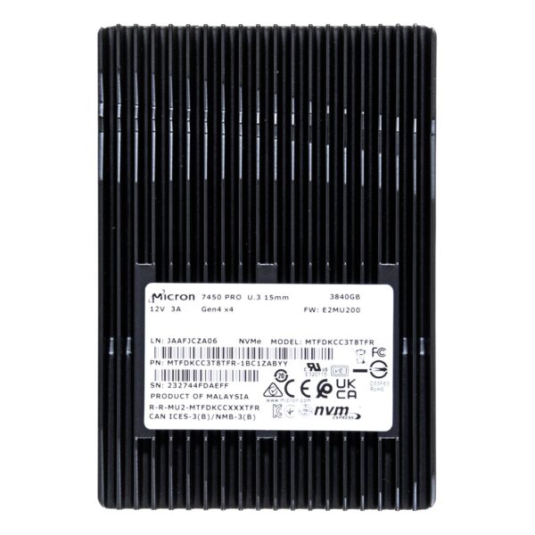 Micron 7450 Pro 3.8TB 2.5'' MTFDKCC3T8TFR-1BC1ZABYYR