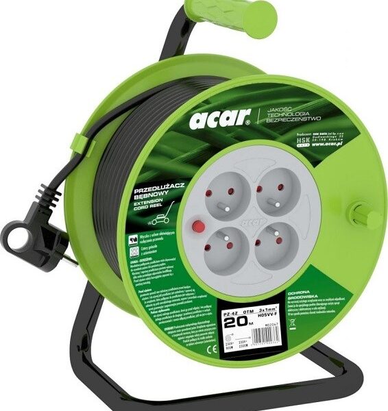 Acar Μπαλαντέζα Προέκταση Καλωδίου με Μήκος 20m Μαύρη