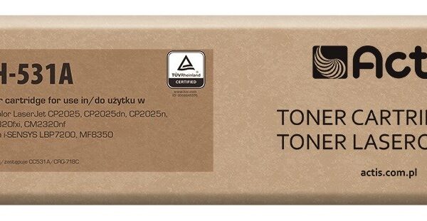 Actis Συμβατό Toner για Laser Εκτυπωτή HP 304A CC531A 3000 Σελίδων Κυανό