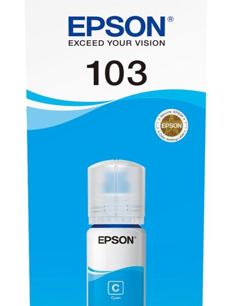 Epson 103 Γνήσιο Μελάνι Εκτυπωτή InkJet Μπλε (C13T00S24A)