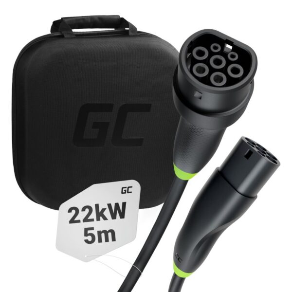 Green Cell Καλώδιο Φόρτισης 5m Type 2 - Type 2 EVKABGC01
